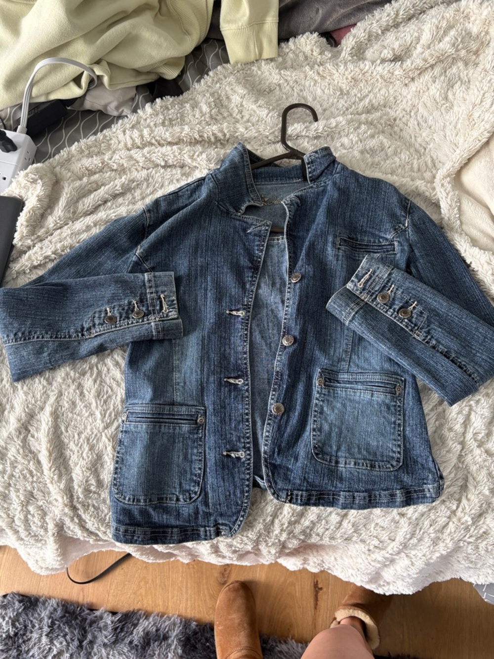 Arizona Jean Company Dark Blue Denim Jean Jacket